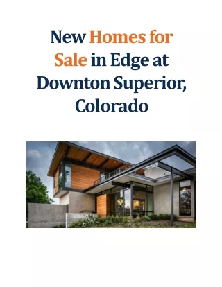 New Homes for Sale in Edge at Downtown, Superior (1)