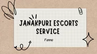 Janakpuri Escorts Service
