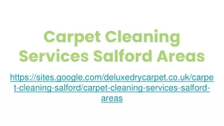 Carpet Cleaning Services Salford Areas