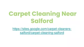 Carpet Cleaning Near Salford