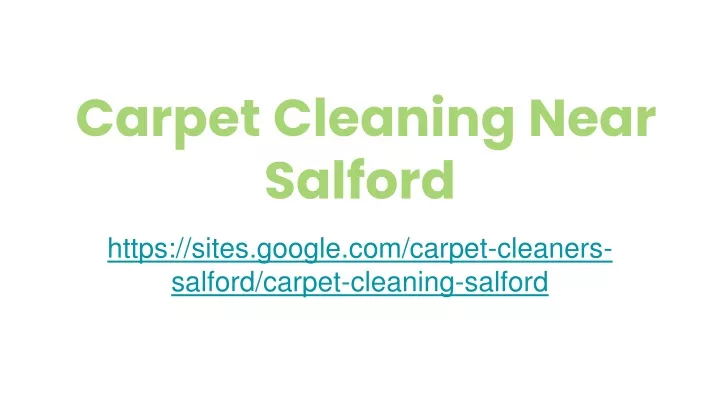 carpet cleaning near salford