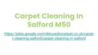 Carpet Cleaning In SalfordM50