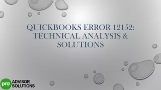 quickbooks error 12152 technical analysis solutions