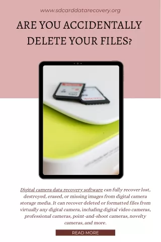 What is the Main Use of Digital Camera Data Recovery Software?