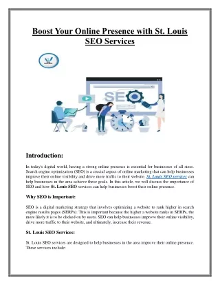 Boost Your Online Presence with St. Louis SEO Services
