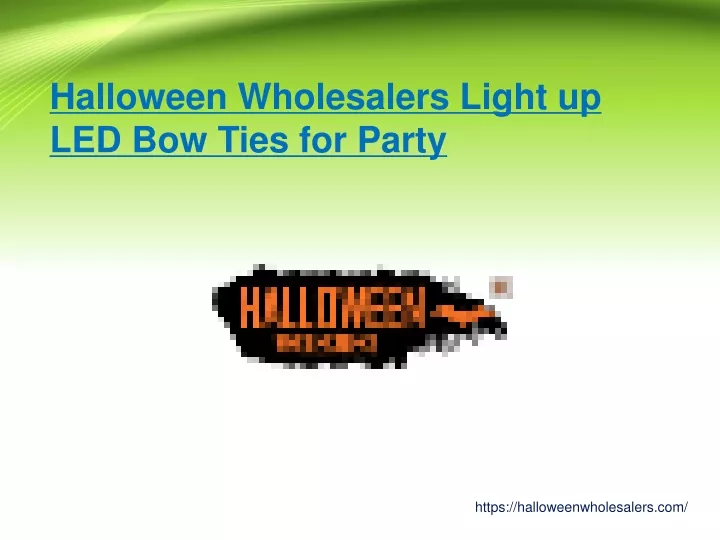 halloween wholesalers light up led bow ties for party