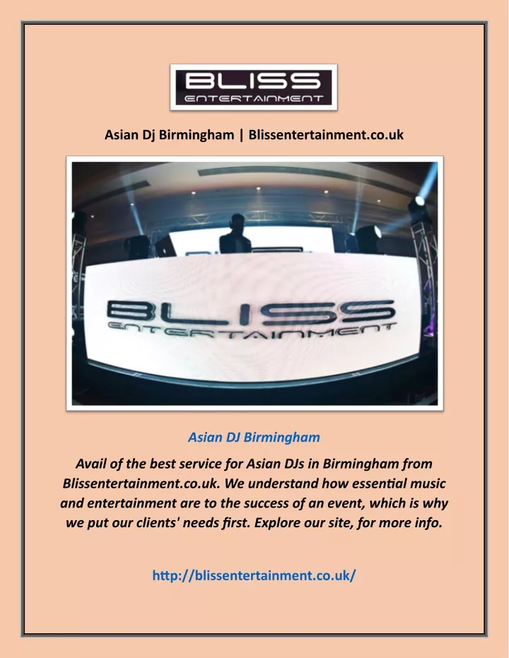 asian dj birmingham blissentertainment co uk