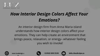 How Interior Design Colors Affect Your Emotions