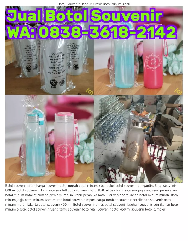 botol souvenir handuk grosir botol minum anak