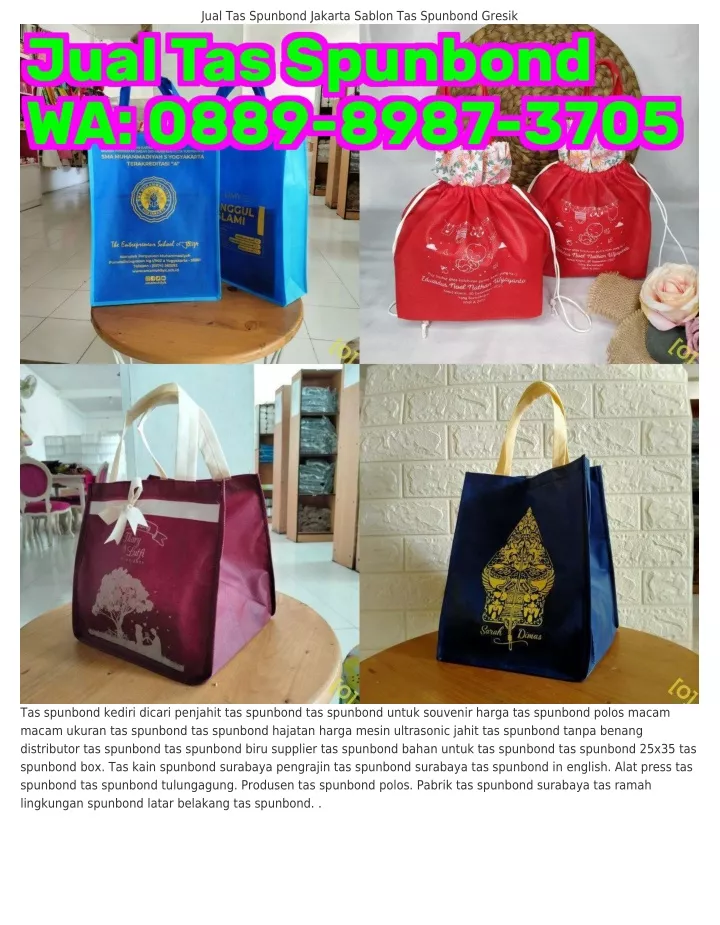 jual tas spunbond jakarta sablon tas spunbond