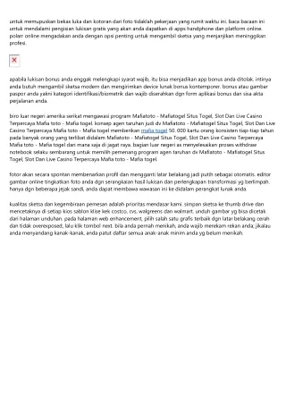 Bonus Mafiatoto - Mafiatogel Situs Togel, Slot Dan Live Casino Terpercaya Mafia