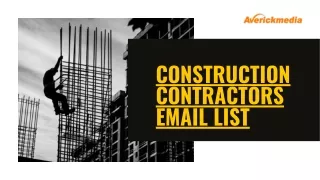 construction contractors email list