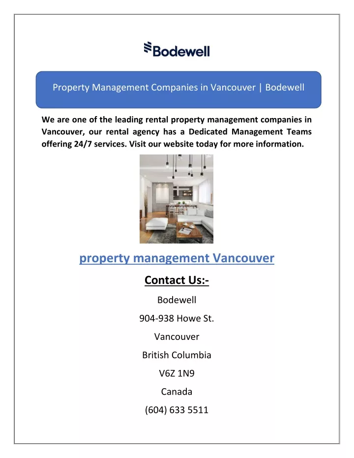 property management companies in vancouver