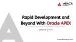 Oracle APEX Application Development - slide 1