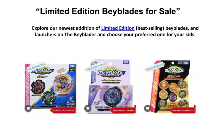 limited edition beyblades for sale