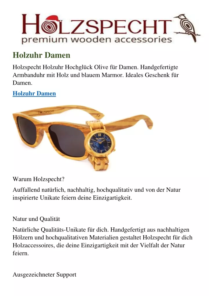 holzuhr damen