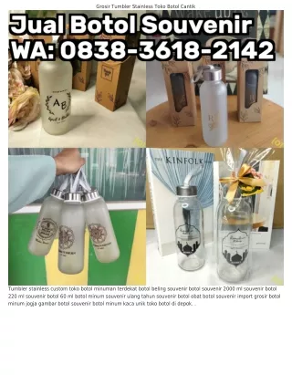 grosir tumbler stainless toko botol cantik