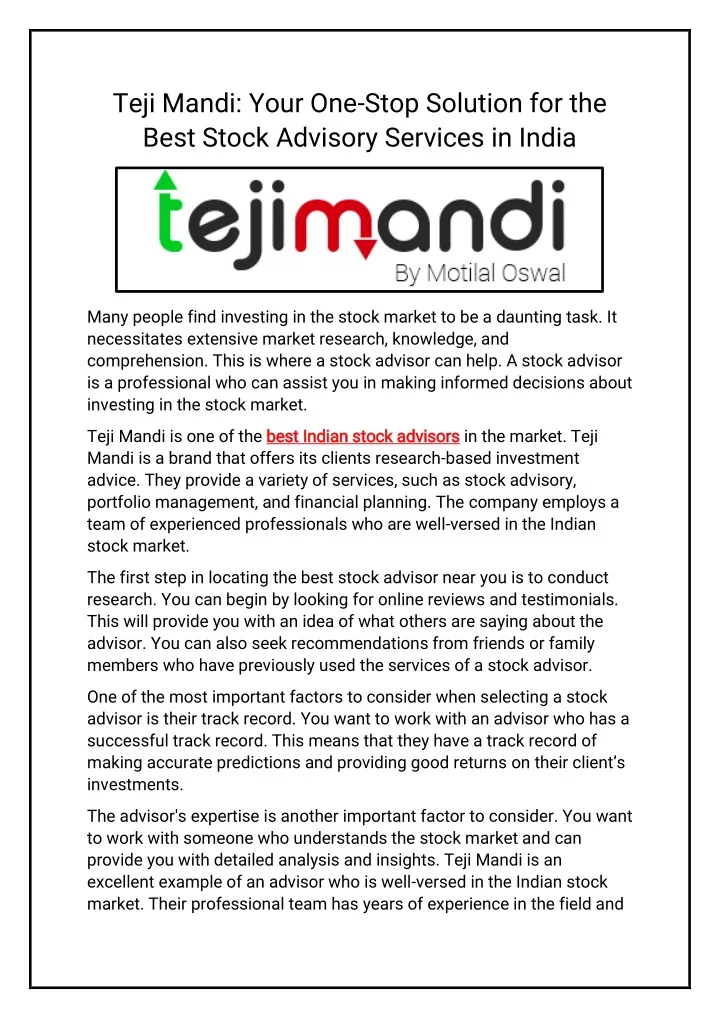 teji mandi your one stop solution for the best