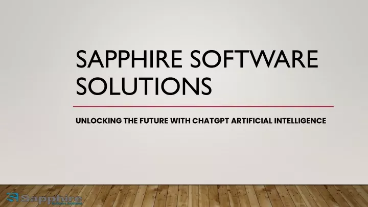 sapphire software solutions