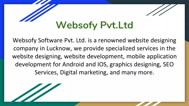 w ebsofy pvt ltd