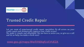 trusted credit repair