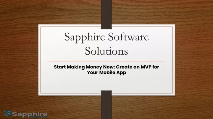 sapphire software solutions