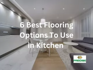 6  Best flooring option to use in the kitchen