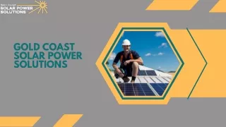 Gold Coast Solar Power Solutions in gold coast