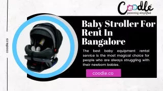 Baby Stroller For Rent In Bangalore