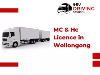 MC & Hc Licence in Wollongong