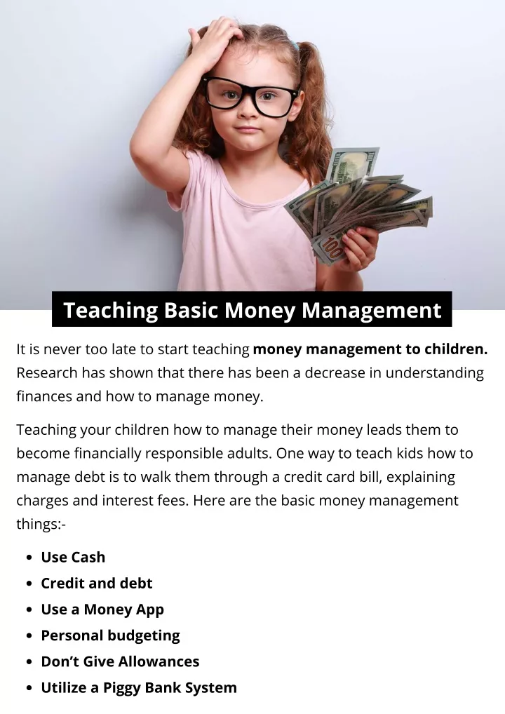 teaching basic money management
