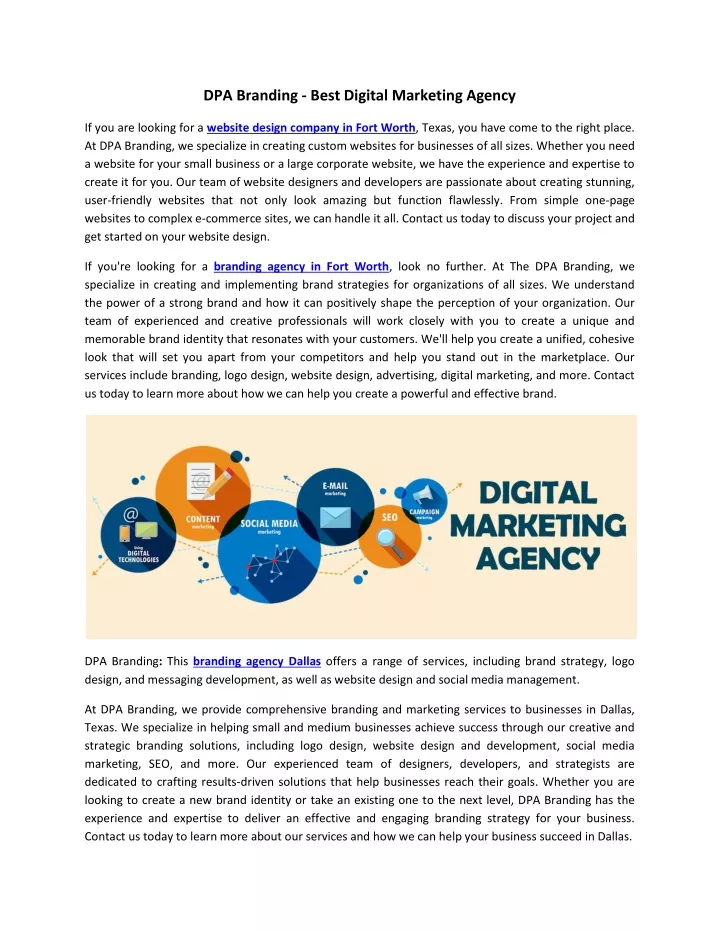dpa branding best digital marketing agency