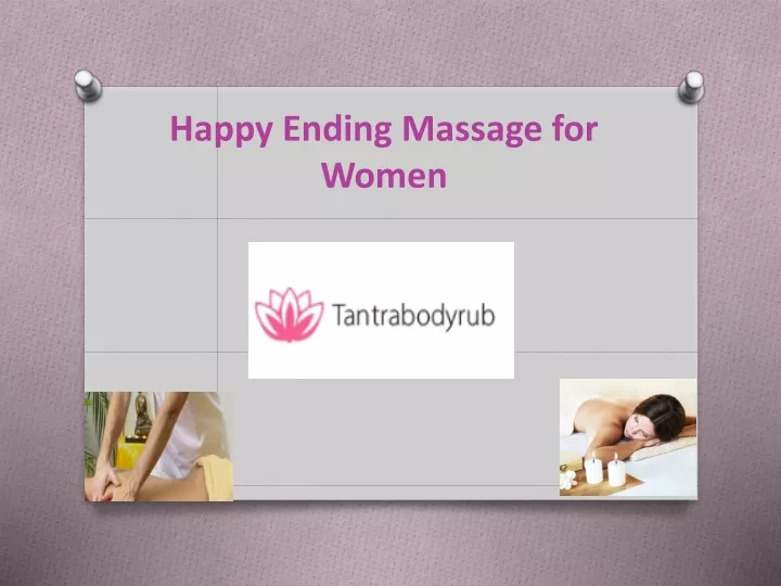 happy ending massage for women