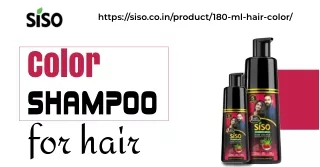 Best Quality Color Shampoo For Hair - Order Online From Siso Cosmetics