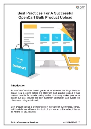 best practices for a successful opencart bulk