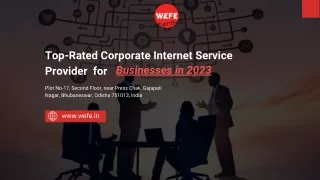 Top-Rated Corporate Internet Service Provider for Businesses in 2023