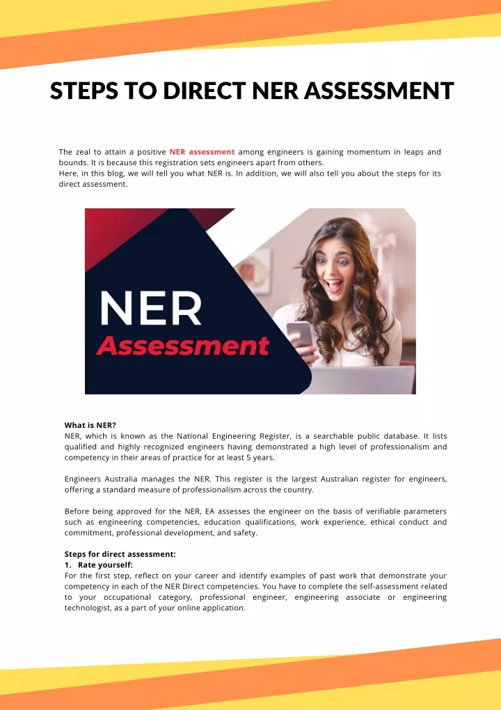 steps to direct ner assessment