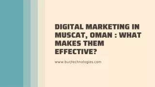 digital marketing in muscat oman what makes them
