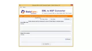 DataVare EML to NSF Converter Software