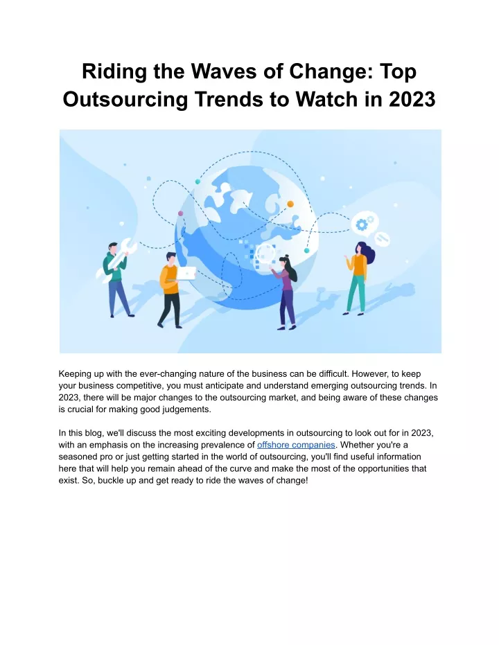 riding the waves of change top outsourcing trends