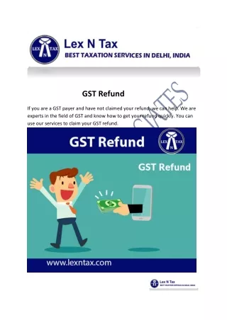 GST Refund