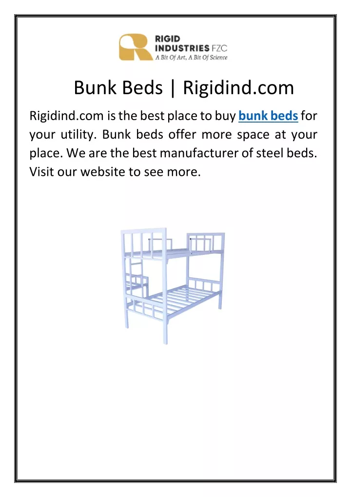 bunk beds rigidind com
