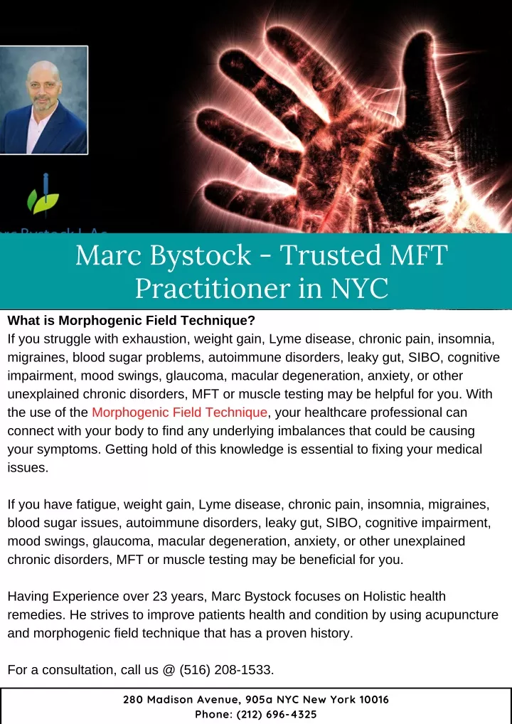 marc bystock trusted mft practitioner in nyc