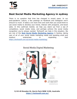 Best Social Media Marketing Agency in sydney