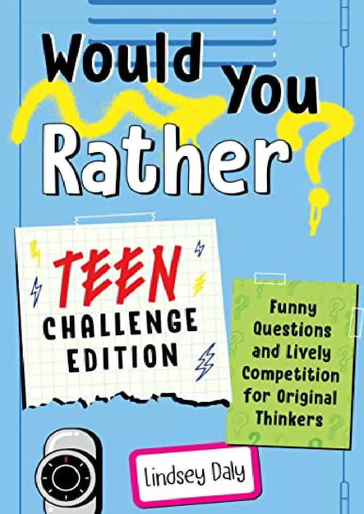 would you rather teen challenge edition funny