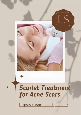 Scarlet Treatment for Acne Scars