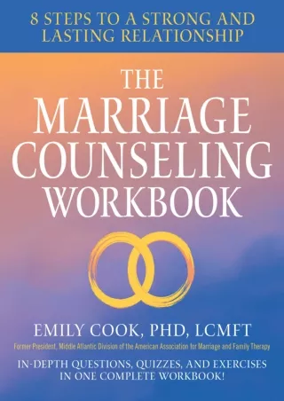 DOWNLOAD/PDF  The Marriage Counseling Workbook: 8 Steps to a Strong and Lasting
