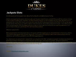 jackpots slots