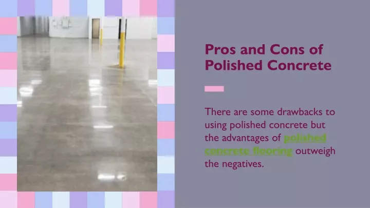 pros and cons of polished concrete