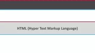 html hyper text markup language